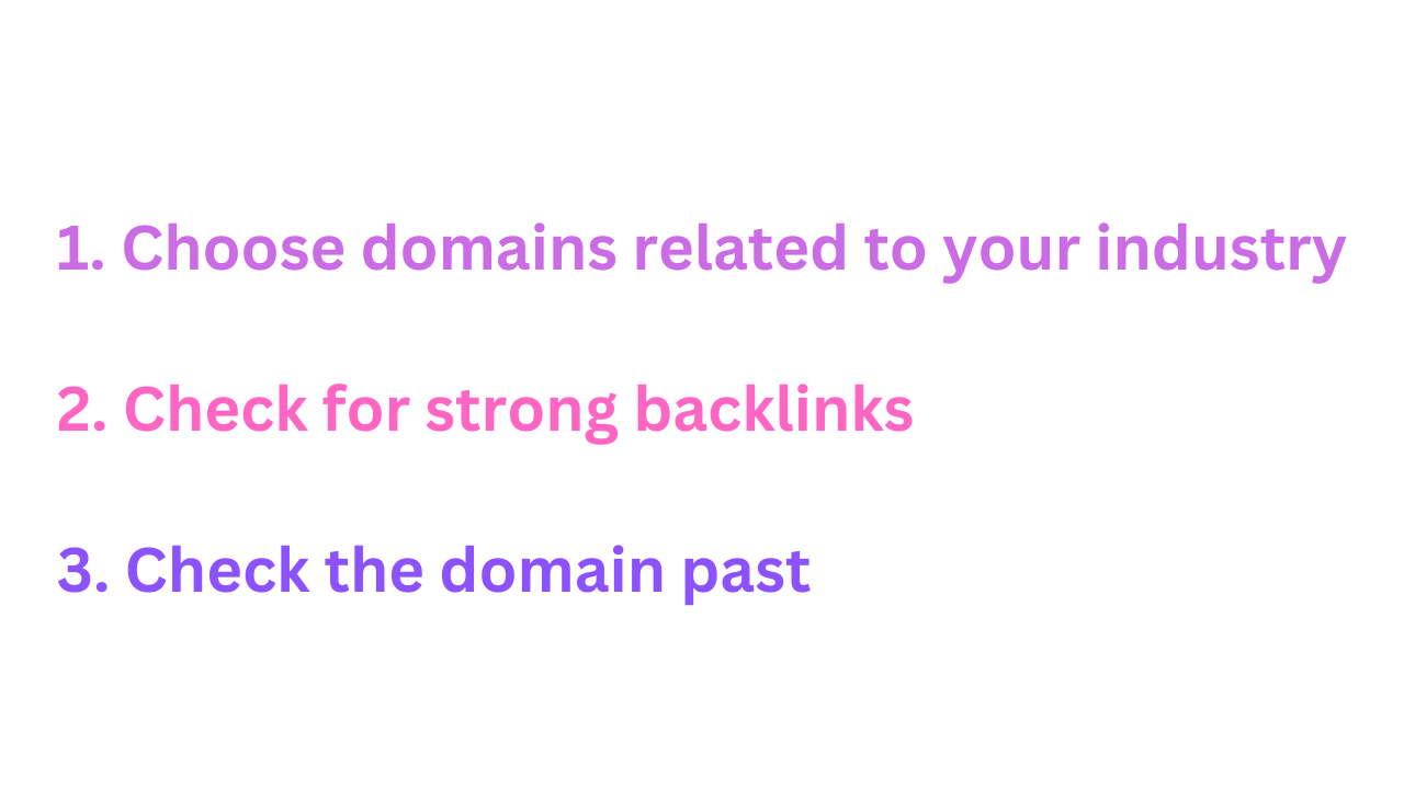 Image illustrating the process of finding the right expired domains for backlink building to boost SEO and domain rating