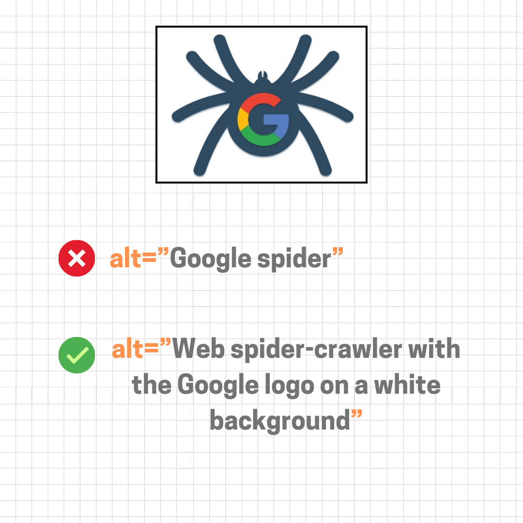 Example of how to create a correct image alt attribute that can improve SEO