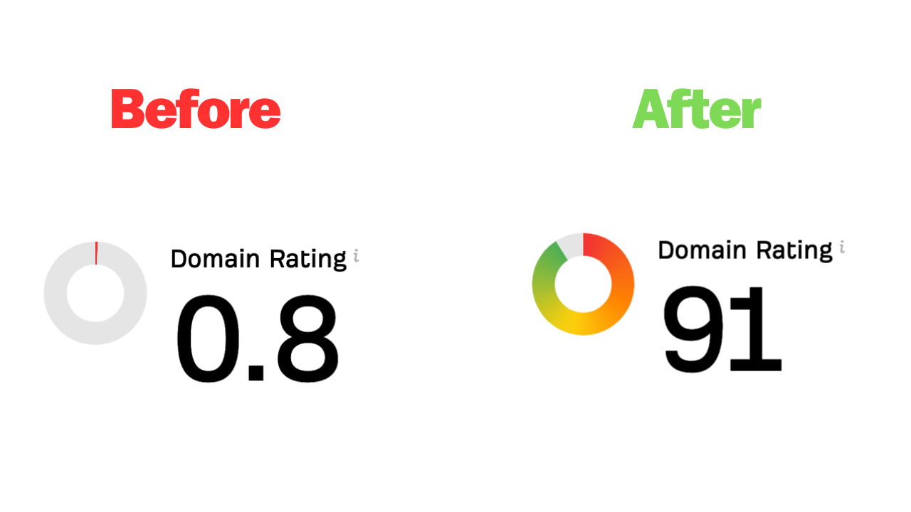 Backlink building strategy. Boost your SEO and Domain Rating from 0 to 100.